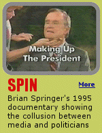 Brian Springer's pirated satellite feeds reveal the collusion between U.S. politics and the media. A must-see 57 minute documentary. Opens new window.